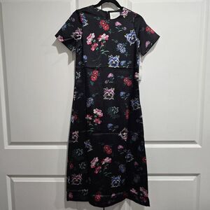 NWT Tuckernuck - XXS - Hyacinth House Black Floral Silky Riley Maxi Dress